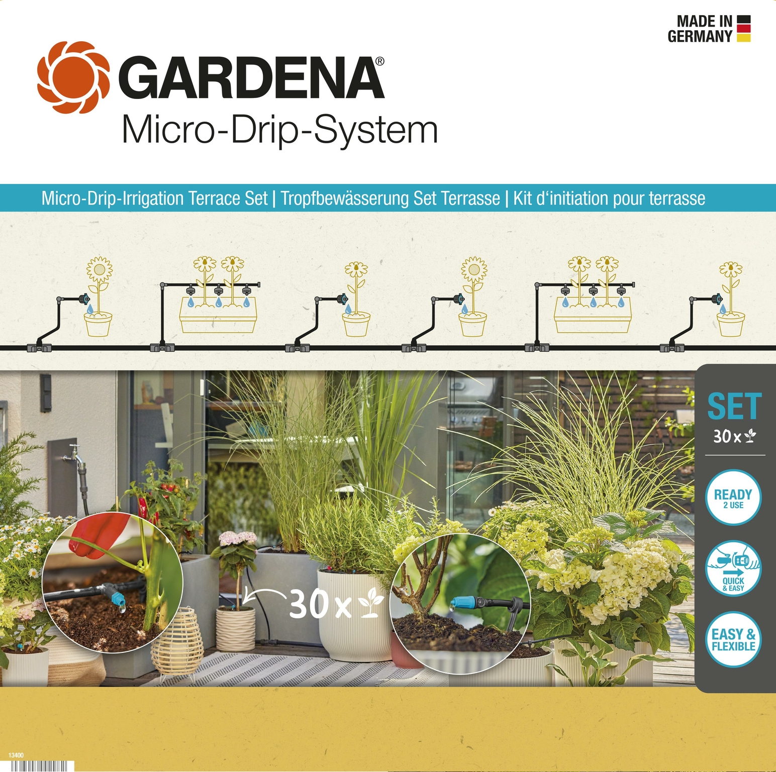 Micro Drip System Terrace Set Plants The Gardens Group