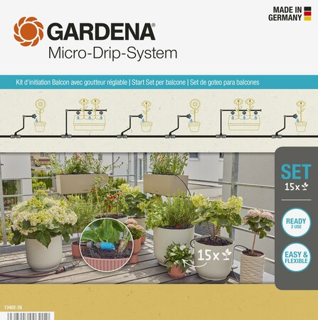 Micro-Drip-System Balcony Set (15 plants) - image 1