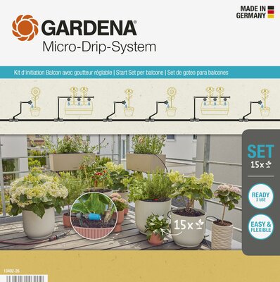 Micro-Drip-System Balcony Set (15 plants)