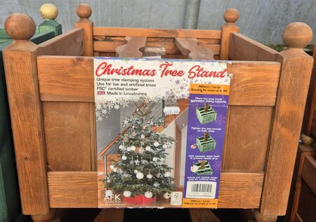 Wooden Christmas Tree Stand (brown) - image 1